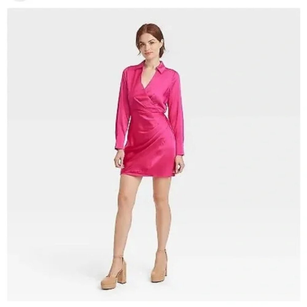 Elegant Pink Wrap Like New